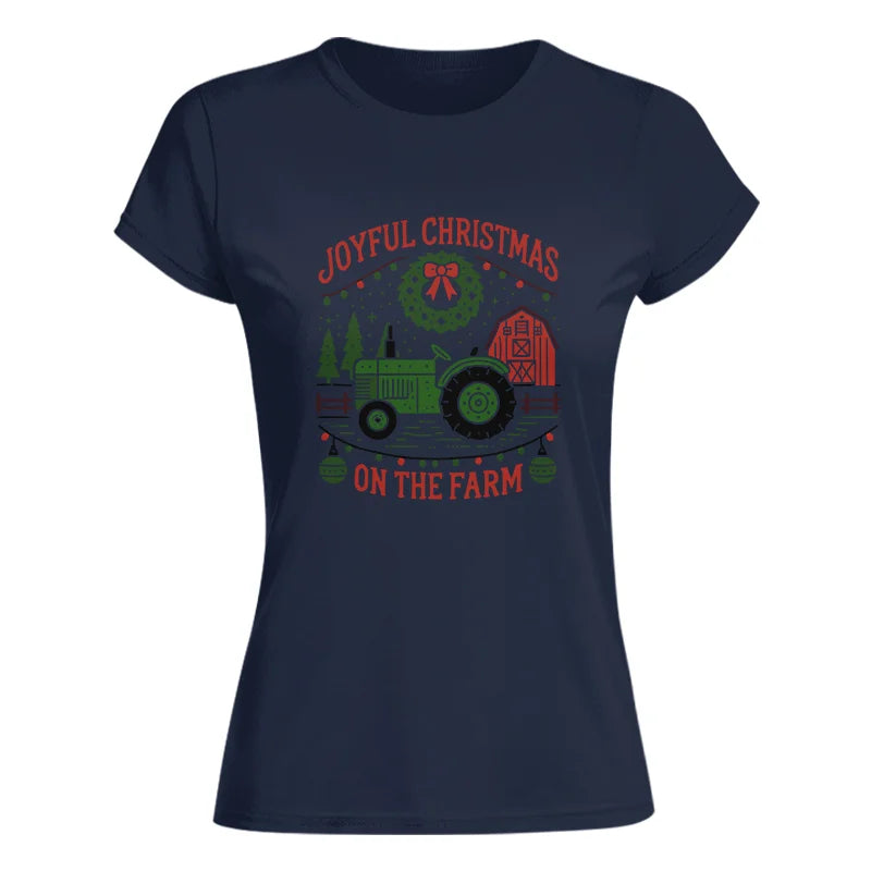 Image of Joyful Christmas On The Farm 3 - Women's Softstyle Tee