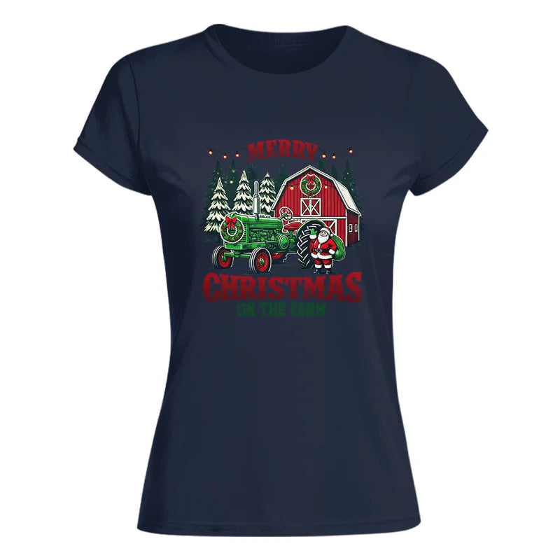 Image of Merry Christmas On The Farm 3 - Women's Softstyle Tee