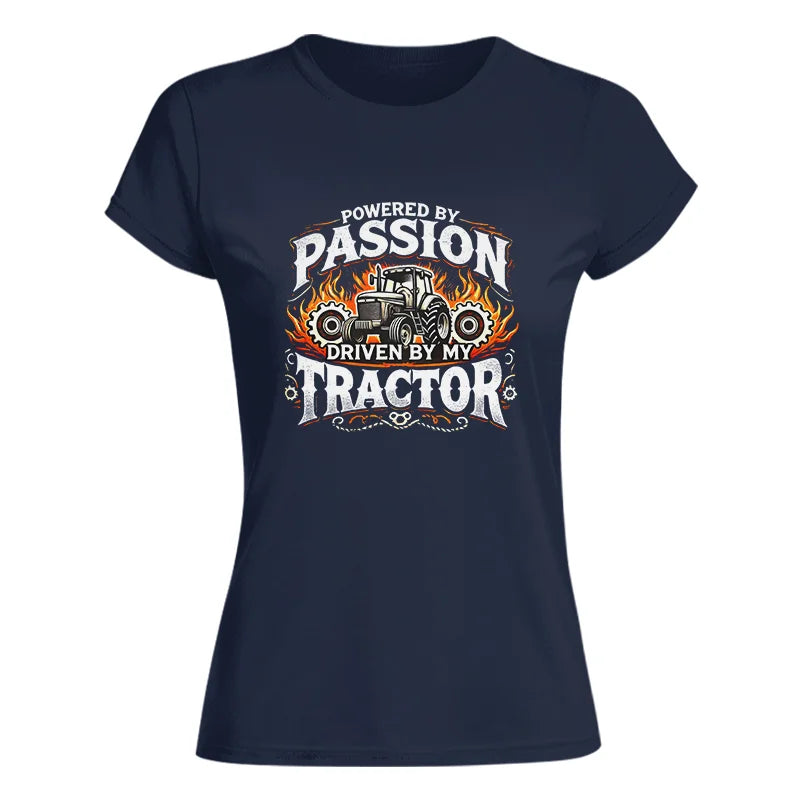 Image of Powered By Passion Driven By My Tractor 1 - Women's Softstyle Tee