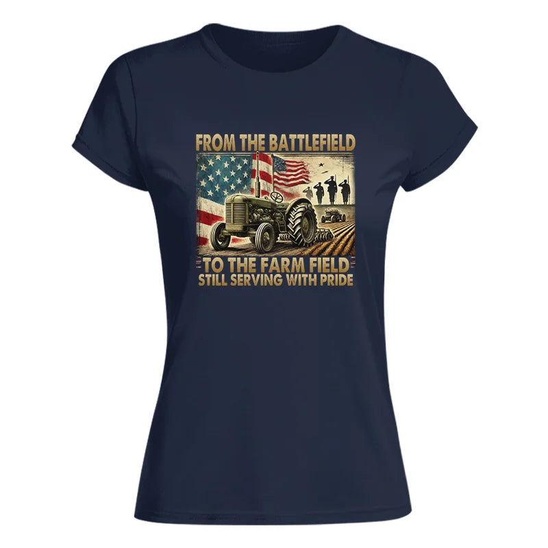 Image of Veteran Farmer From The Battlefield To The Farm Field 1 - Women's Softstyle Tee