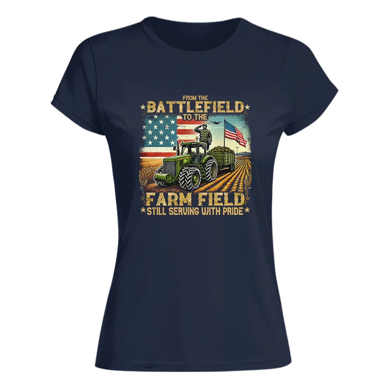 Veteran Farmer From The Battlefield To The Farm Field 2 - Women's Softstyle Tee