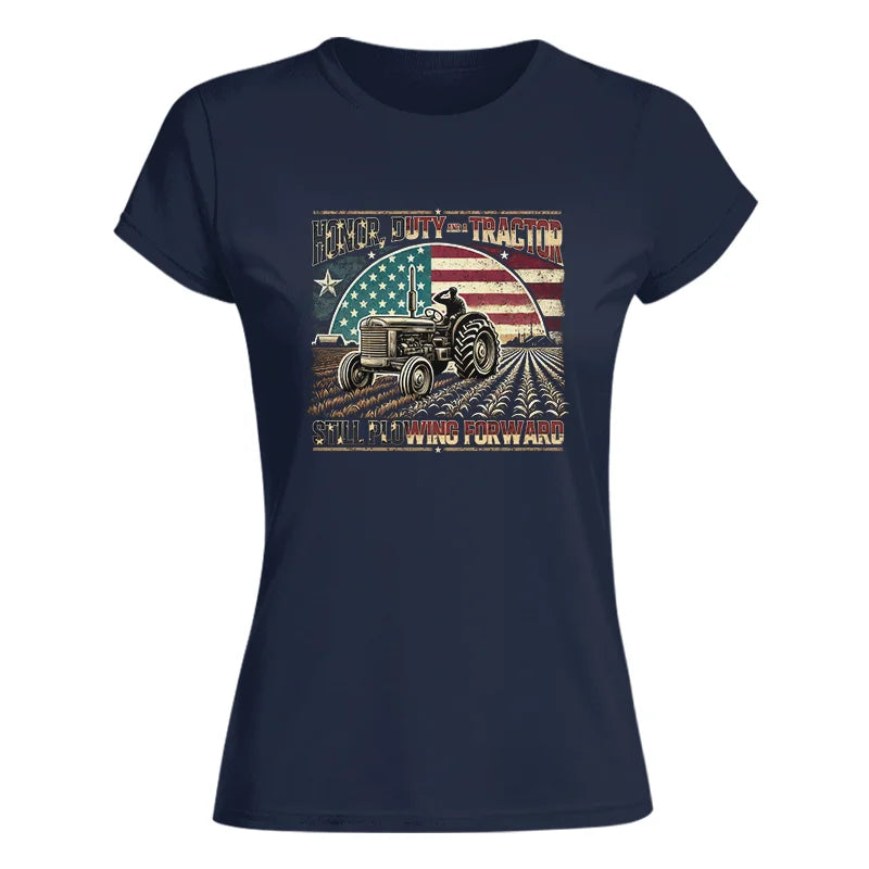 Veteran Farmer Honor Duty And A Tractor 1 - Women's Softstyle Tee