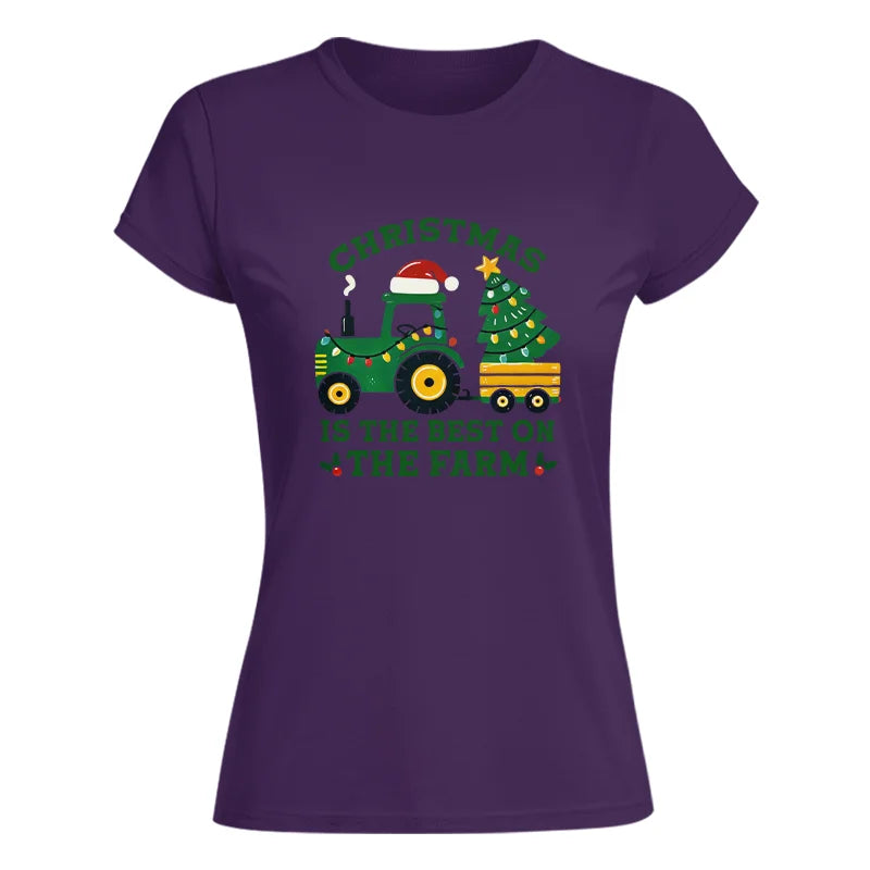 Christmas Is The Best On The Farm - Women's Softstyle Tee