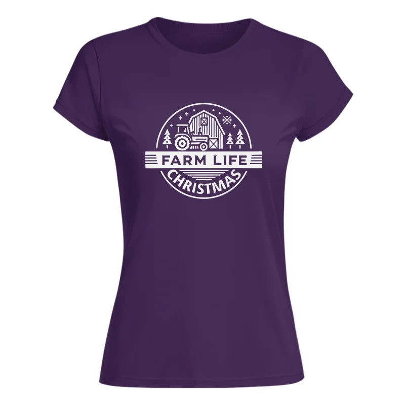 Farm Life Christmas 1 - Women's Softstyle Tee