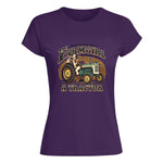 Get A Farmgirl To Marry You_A Tractor - Women's Softstyle Tee