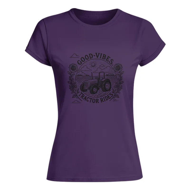 Image of Good Vibes Tractor Rides - Women's Softstyle Tee