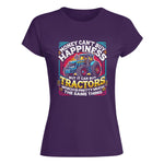 Money Can't Buy Happiness Can Buy Tractors - Women's Softstyle Tee