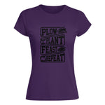 Plow Plant Feast Repeat 1 - Women's Softstyle Tee