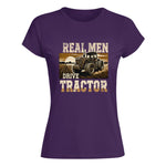 Real Men Drive Tractor - Women's Softstyle Tee