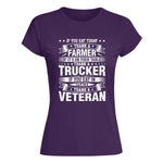 Thank a Farmer Thank a Trucker Thank a Veteran Appreciation - Women's Softstyle Tee