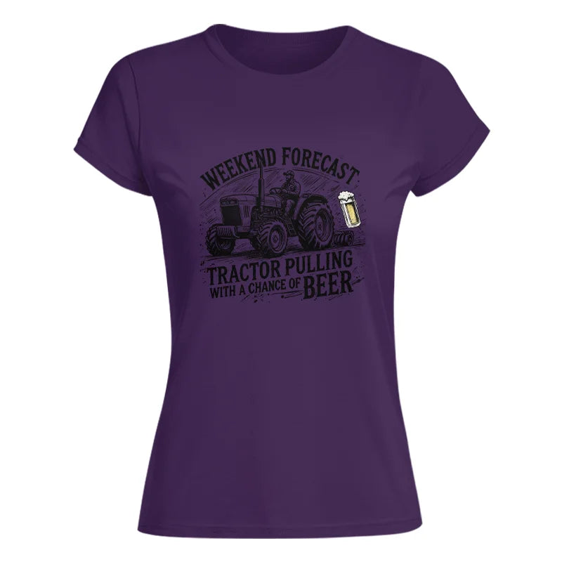 Tractor With A Chance Of Beer - Women's Softstyle Tee