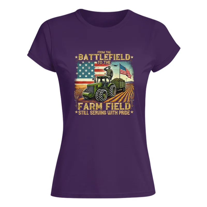 Image of Veteran Farmer From The Battlefield To The Farm Field 2 - Women's Softstyle Tee