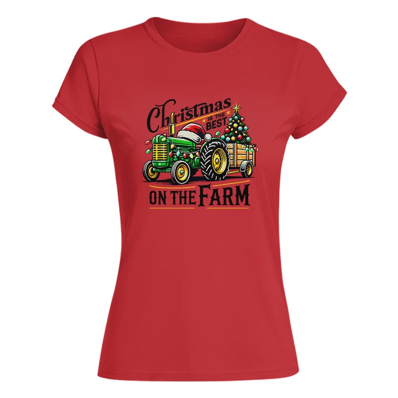 Christmas Is The Best On The Farm 3 - Women's Softstyle Tee