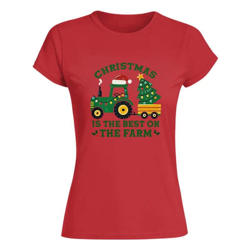 Christmas Is The Best On The Farm - Women's Softstyle Tee