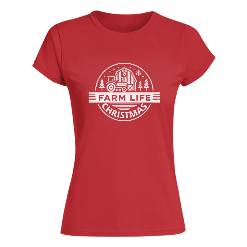 Image of Farm Life Christmas 1 - Women's Softstyle Tee