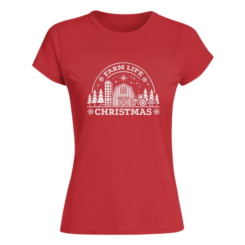 Image of Farm Life Christmas 4 - Women's Softstyle Tee