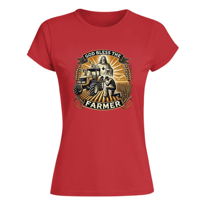 God Bless The Farmer 2 - Women's Softstyle Tee