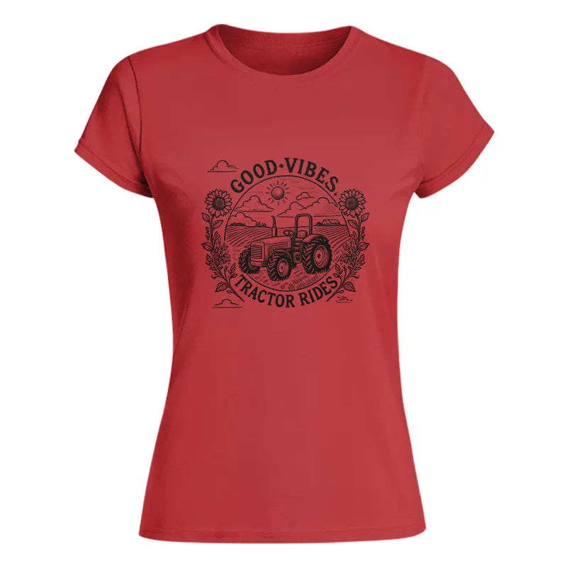 Good Vibes Tractor Rides - Women's Softstyle Tee