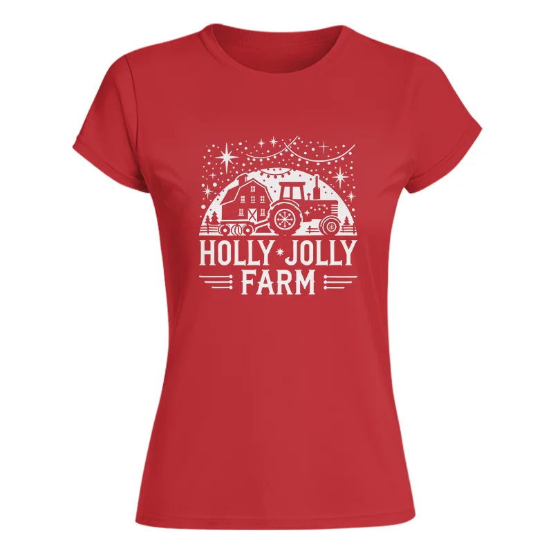 Image of Holly Jolly Farm 2 - Women's Softstyle Tee