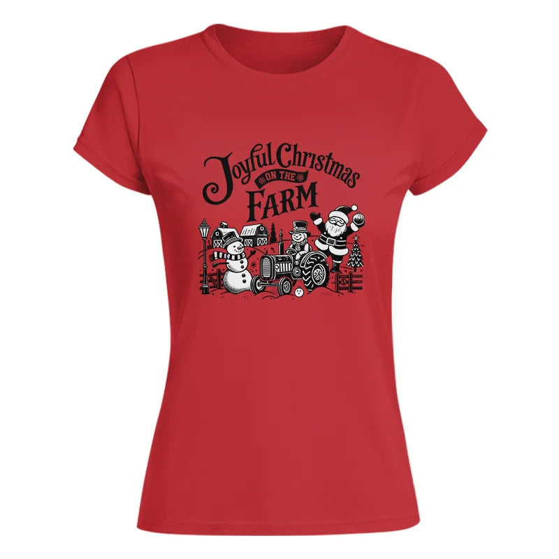 Joyful Christmas On The Farm 1 - Women's Softstyle Tee