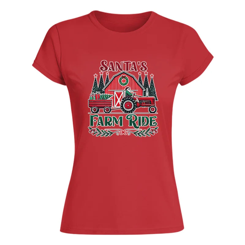 Santa's Farm Ride 1 - Women's Softstyle Tee