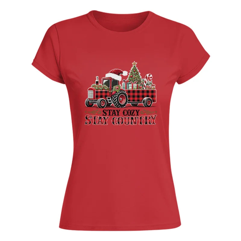 Stay Cozy Stay Country - Women's Softstyle Tee