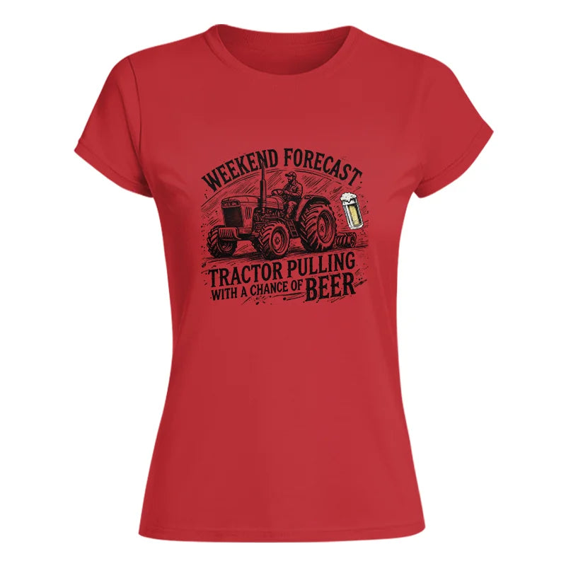 Tractor With A Chance Of Beer - Women's Softstyle Tee