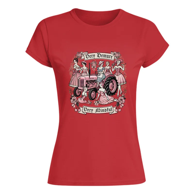 Image of Very Demure Very Mindful Tractor - Women's Softstyle Tee