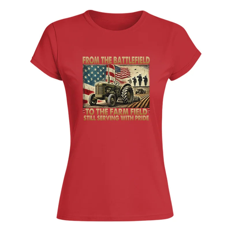 Veteran Farmer From The Battlefield To The Farm Field 1 - Women's Softstyle Tee