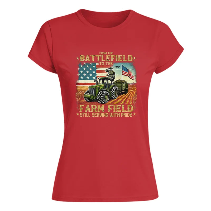 Veteran Farmer From The Battlefield To The Farm Field 2 - Women's Softstyle Tee