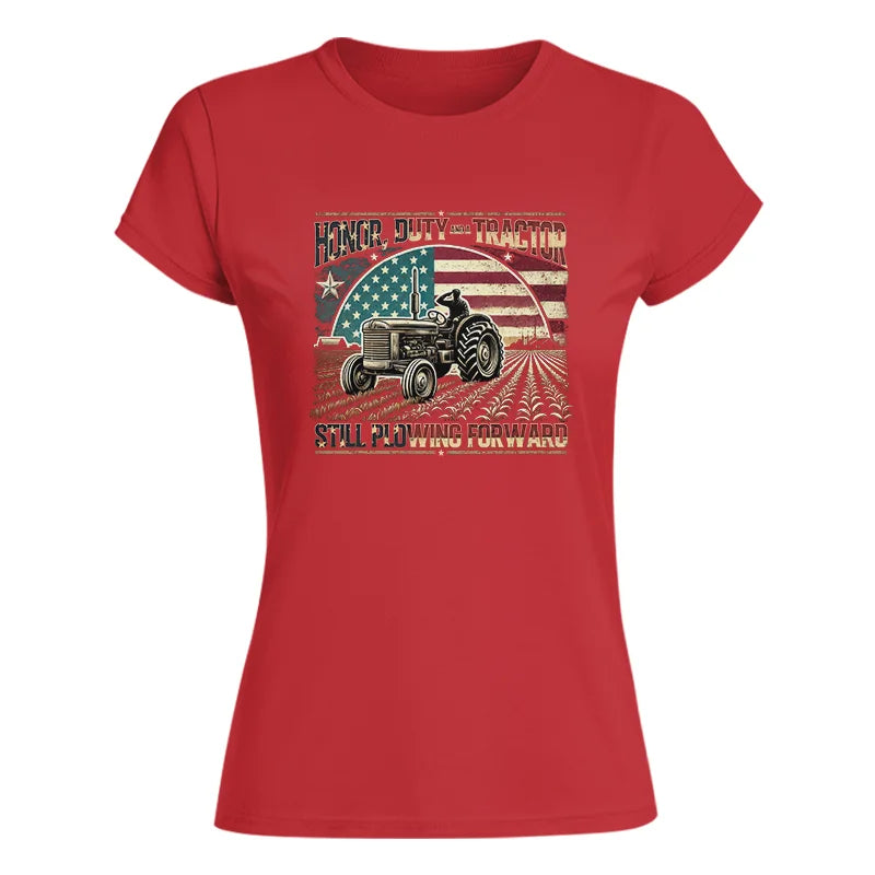 Veteran Farmer Honor Duty And A Tractor 1 - Women's Softstyle Tee