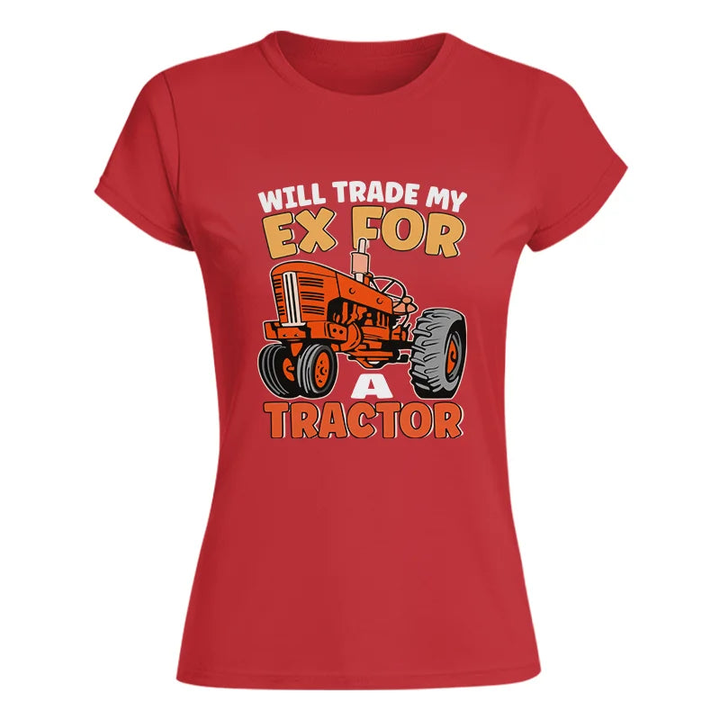 Image of Will Trade My Ex For Tractor - Women's Softstyle Tee