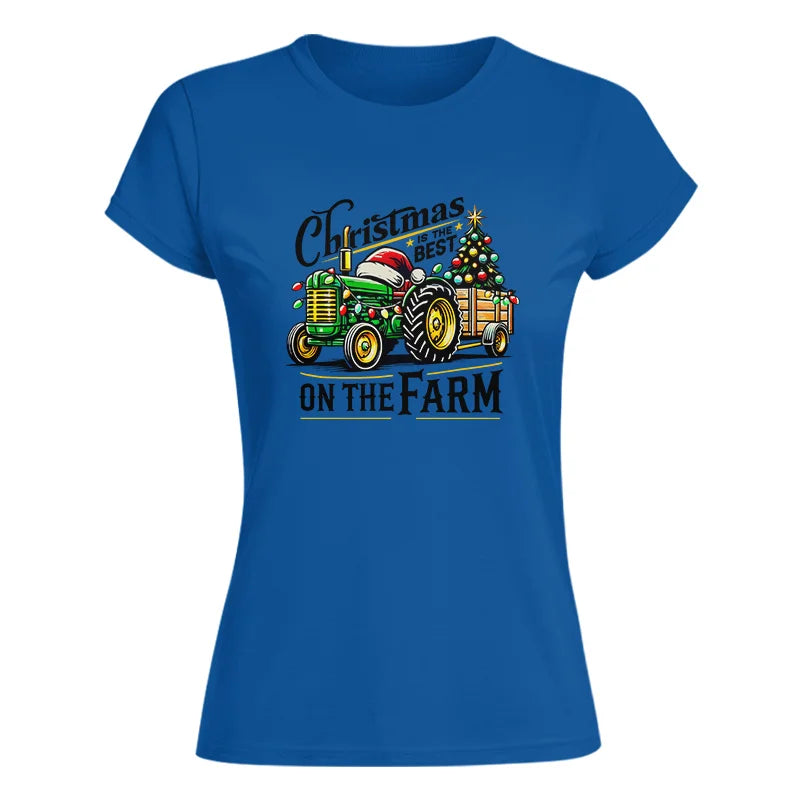 Christmas Is The Best On The Farm 3 - Women's Softstyle Tee