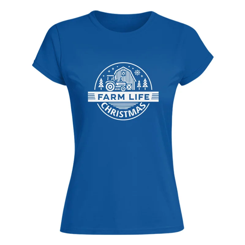 Farm Life Christmas 1 - Women's Softstyle Tee