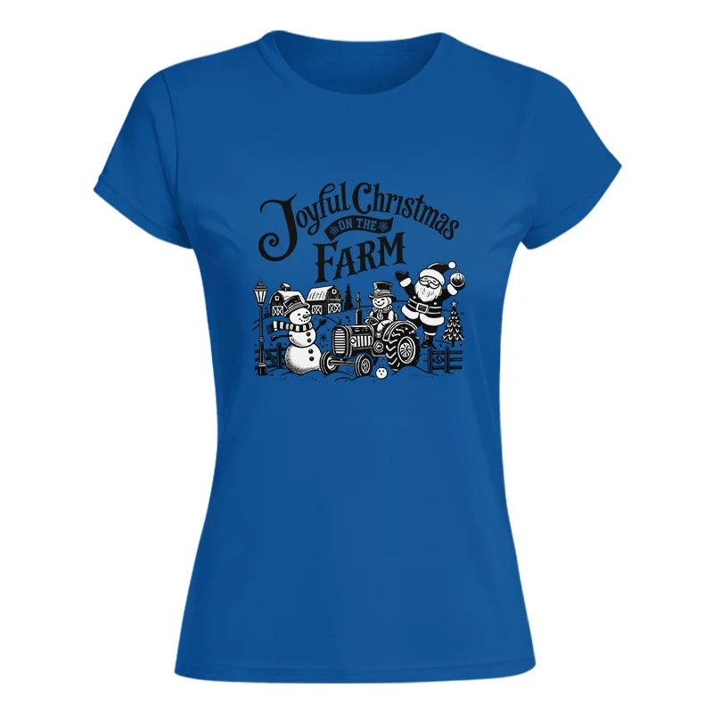 Joyful Christmas On The Farm 1 - Women's Softstyle Tee