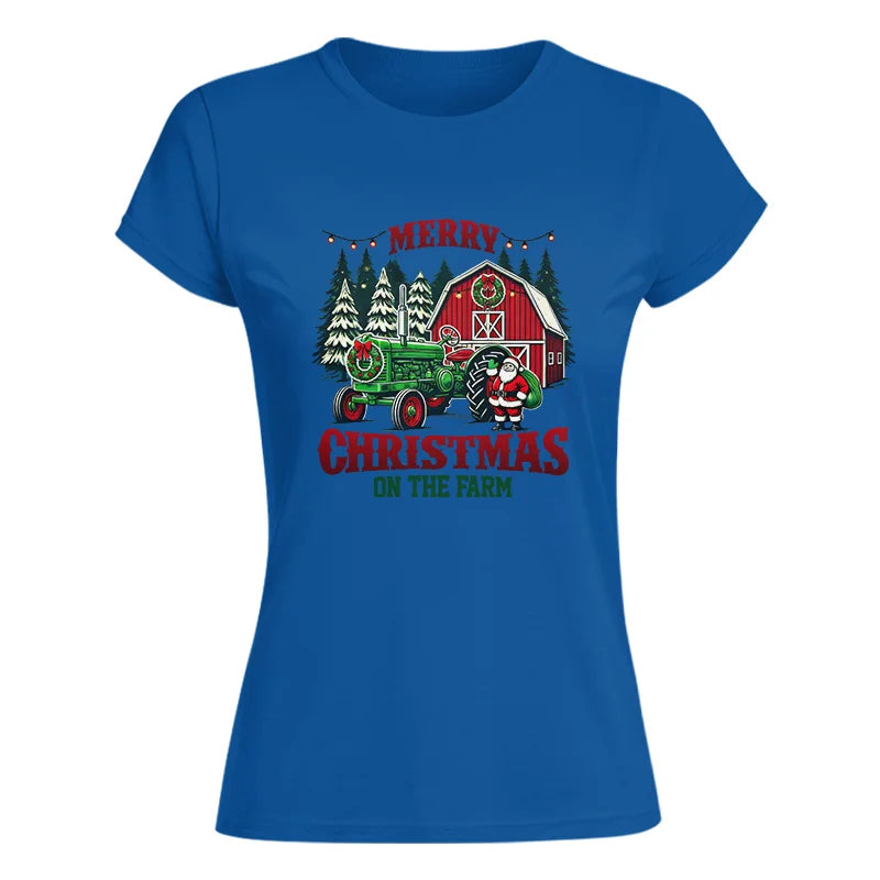 Merry Christmas On The Farm 3 - Women's Softstyle Tee