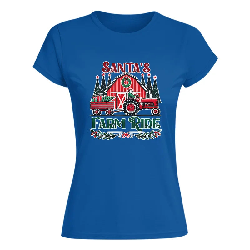 Santa's Farm Ride 1 - Women's Softstyle Tee