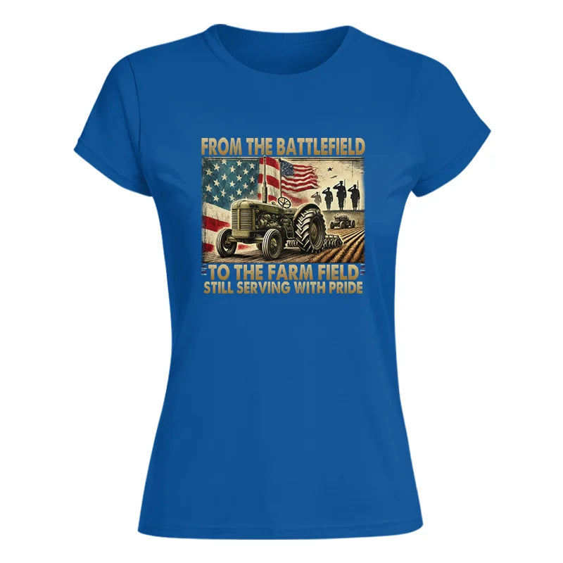 Image of Veteran Farmer From The Battlefield To The Farm Field 1 - Women's Softstyle Tee