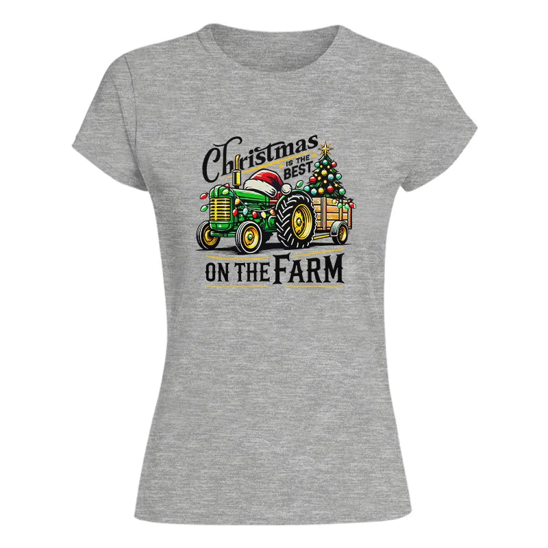 Image of Christmas Is The Best On The Farm 3 - Women's Softstyle Tee