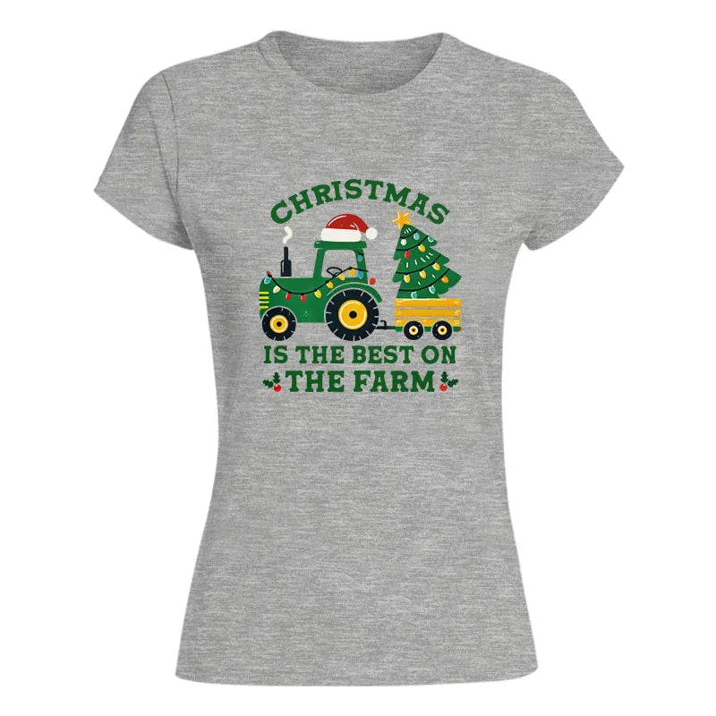 Christmas Is The Best On The Farm - Women's Softstyle Tee