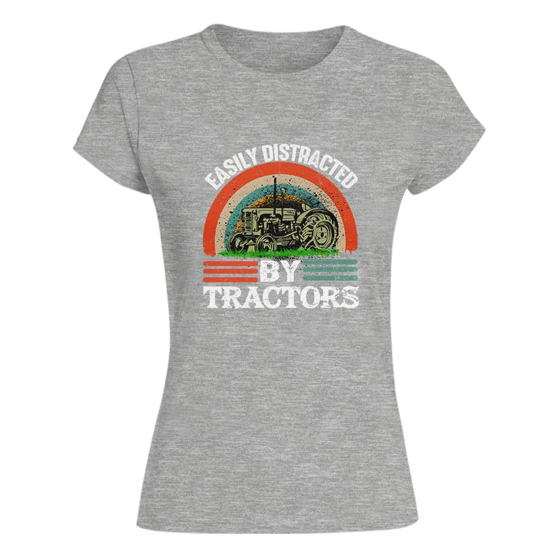 Easily Distracted By Tractors - Women's Softstyle Tee