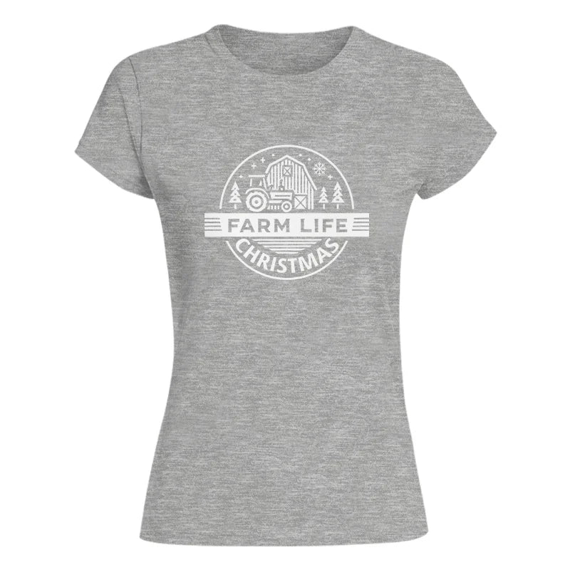 Farm Life Christmas 1 - Women's Softstyle Tee