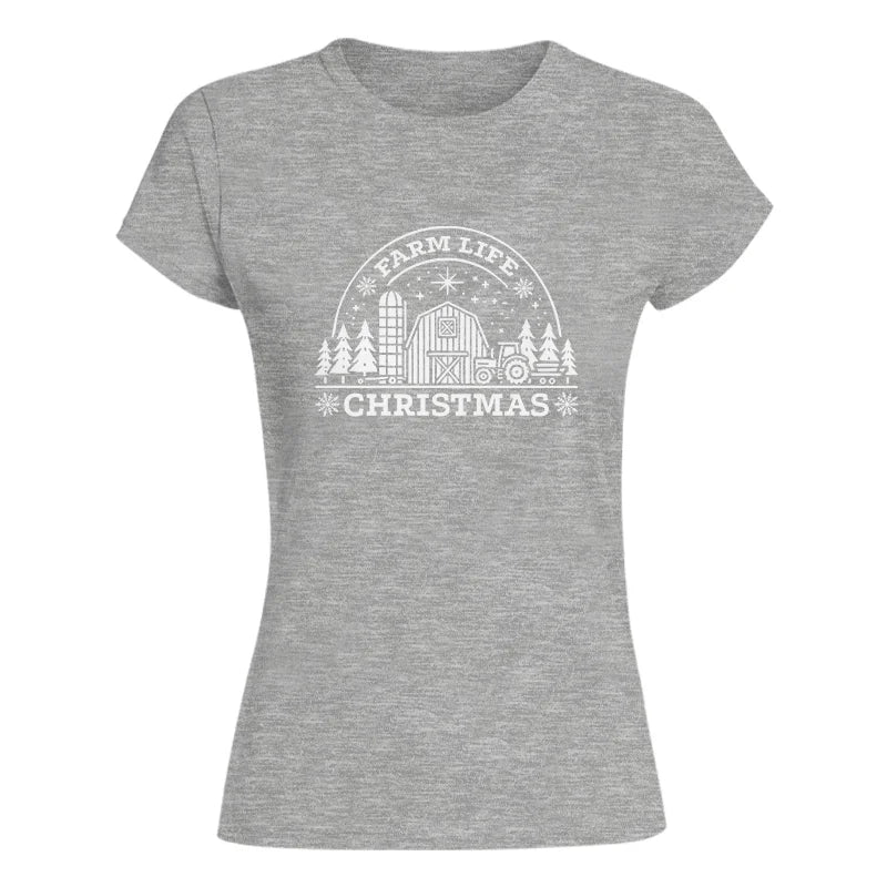 Farm Life Christmas 4 - Women's Softstyle Tee