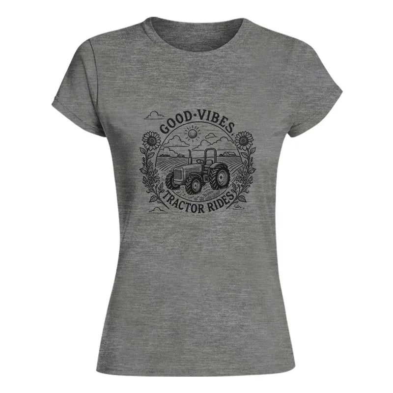 Image of Good Vibes Tractor Rides - Women's Softstyle Tee