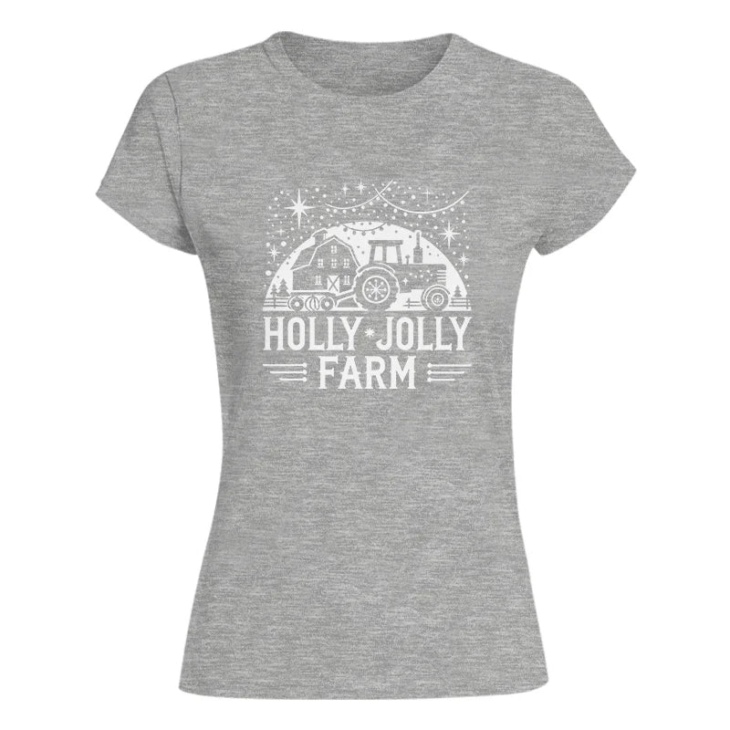 Holly Jolly Farm 2 - Women's Softstyle Tee