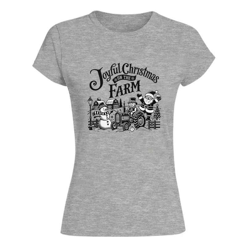 Joyful Christmas On The Farm 1 - Women's Softstyle Tee