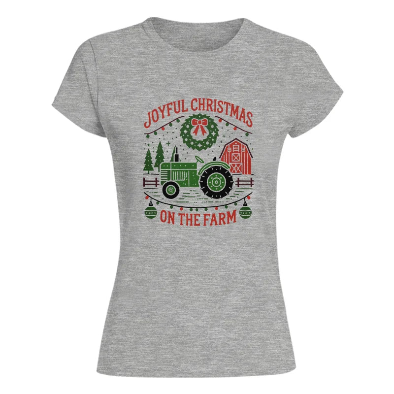 Image of Joyful Christmas On The Farm 3 - Women's Softstyle Tee