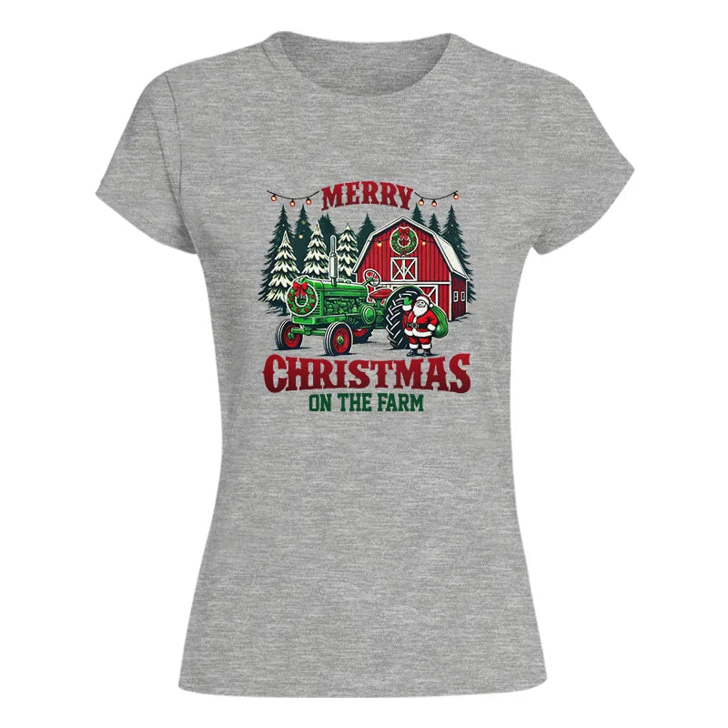 Image of Merry Christmas On The Farm 3 - Women's Softstyle Tee