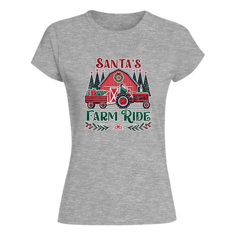 Santa's Farm Ride 1 - Women's Softstyle Tee