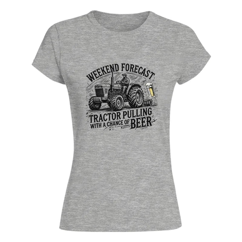 Tractor With A Chance Of Beer - Women's Softstyle Tee